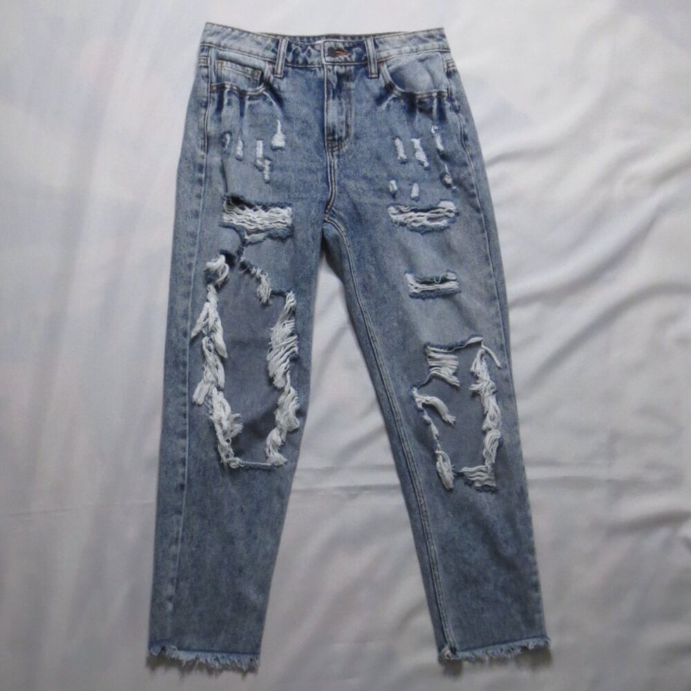 4/$14 CELLO womens JEANS acid wash 80’s distressed 90’s frayed JUNIOR size 3